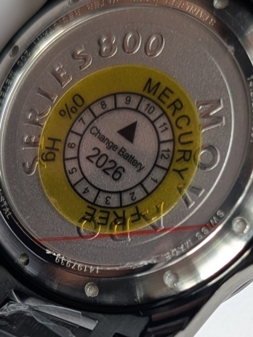 MOVADO 800 SERIES BLACK MEN'S WATCH - 2600143 - Picture 3 of 3